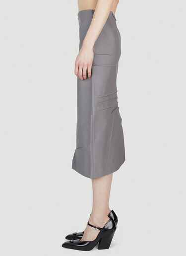 Prada Gabardine Skirt Grey pra0252054