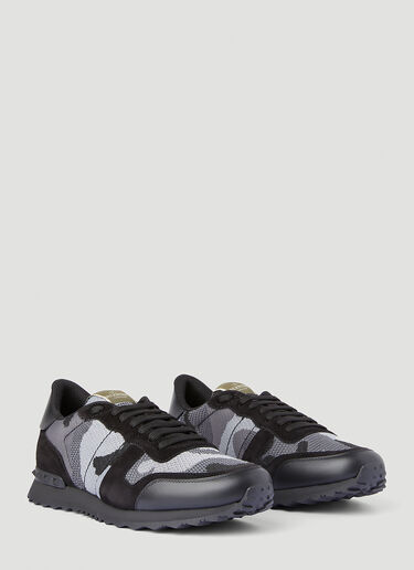 Valentino Rockrunner Camouflage Sneakers Black val0145053