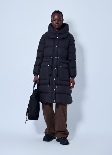 LN-CC® - Moncler: Pic Hooded Long Down Coat - Black Moncler Pic Hooded Long Down Coat Black mon0266050
