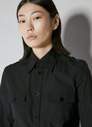 Miltary Shirt Saint Laurent Miltary Shirt Black sla0253007