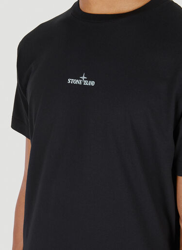 Stone Island 로고 티셔츠 블랙 sto0148042