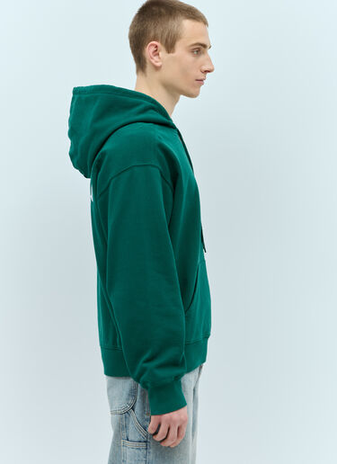 Carhartt WIP Hooded Onyx Script Sweatshirt Green wip0155014