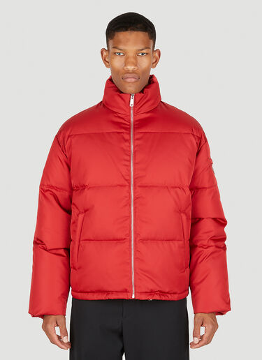 Prada Re-Nylon Quilted Jacket Red pra0149004