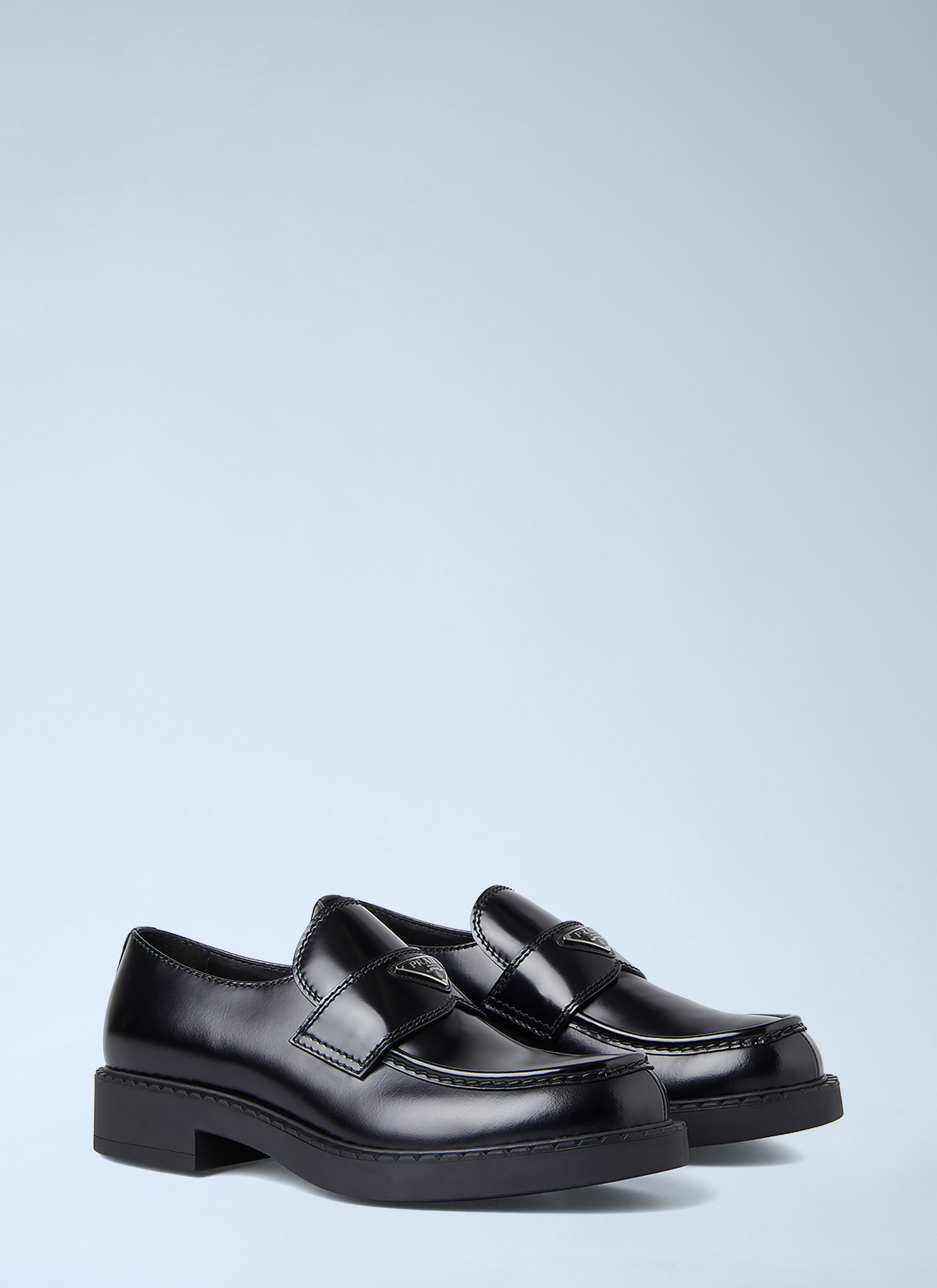 Prada Chocolate Loafers in Black | LN-CC
