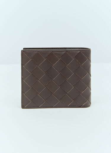 Bottega Veneta Intrecciato Bi-Fold Wallet Brown bov0157030