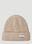 Haeckels Logo Patch Ribbed Beanie Hat Black hks0351001