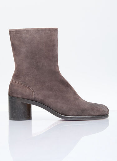 Maison Margiela Tabi Suede Ankle Boots Brown mla0155020