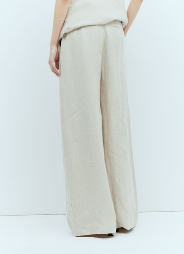 St. Agni Linen Tailored Pants Beige sta0255009