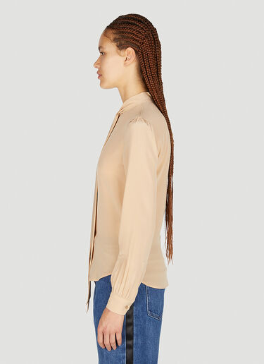 푸시보우 블라우스 Saint Laurent 푸시보우 블라우스 베이지 sla0251050