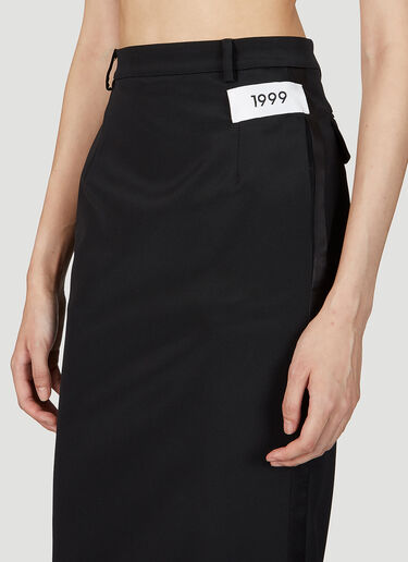 Kim Suiting Maxi Skirt Dolce & Gabbana Kim Suiting Maxi Skirt Black dol0252005