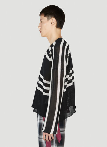 Sulvam Striped Sweater Black sul0152010