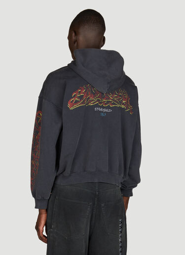 Balenciaga Offshore Zip-Up Hooded Sweatshirt Black bal0155018
