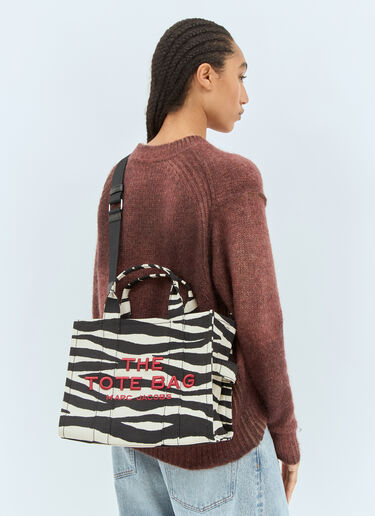 Marc Jacobs The Zebra Canvas Medium Tote Bag Black mcj0258005