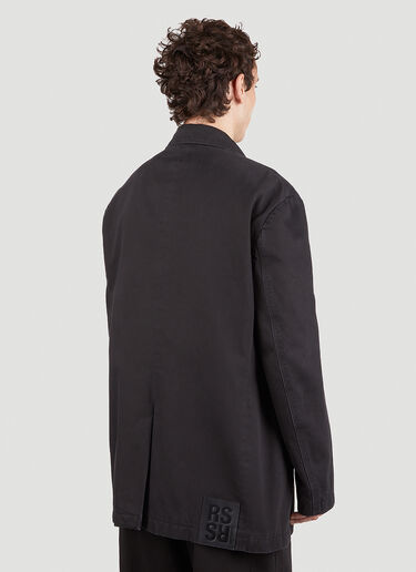 Raf Simons Easy Fit Denim Blazer Black raf0151012