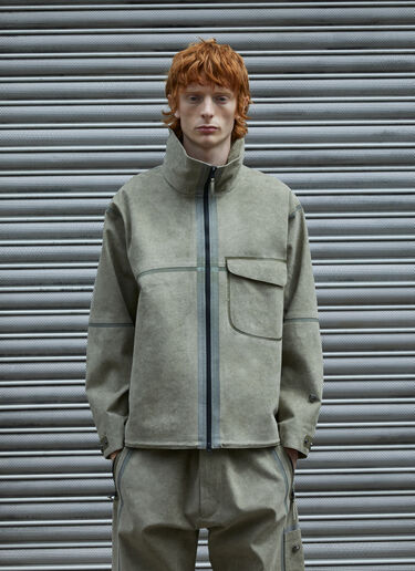 Massimo Osti Studio アルカンターラ® ピジョン ジャケット カーキ mao0158005