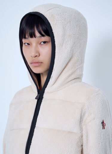 LN-CC® - Moncler Grenoble: Polartec® Padded Zip-Up Hoodie - Cream Moncler Grenoble Polartec® Padded Zip-Up Hoodie Cream mog0265019
