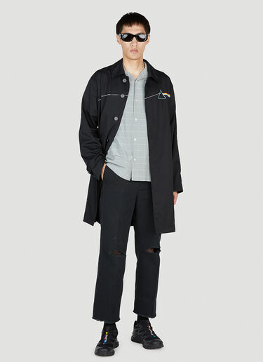 UNDERCOVER Graphic Print Coat Black und0152012
