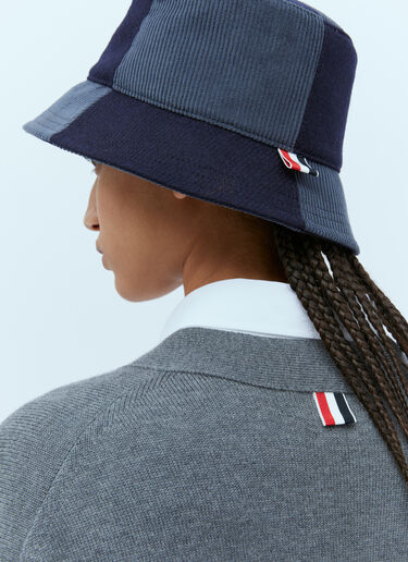 Thom Browne 誇張された V ネック ウール カーディガン グレー thb0253015