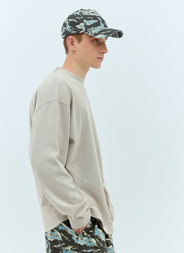 Acne Studios 로고 패치 티셔츠  그레이 acn0157016