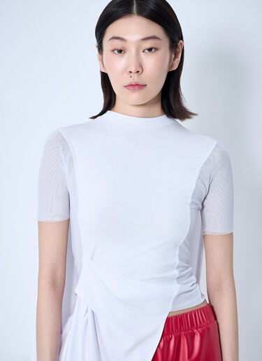 Sia Arnika Draped Mesh Top White sia0260005