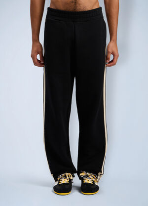 Palm Angels Curved Logo Track Sweatpants Black pma0162021