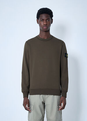 Stone Island Logo Motif Sweatshirt Green sto0160048
