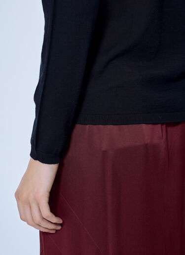 LN-CC® - Max Mara: Turtleneck Wool Sweater - Black Max Mara Turtleneck Wool Sweater Black max0266027
