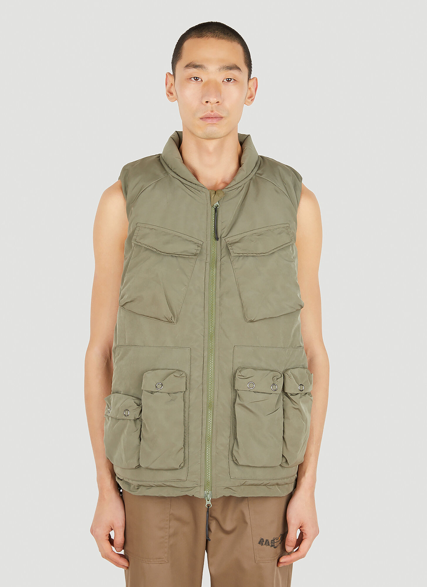 Liberaiders Utility Vest Ii Sleeveless Jacket In Green