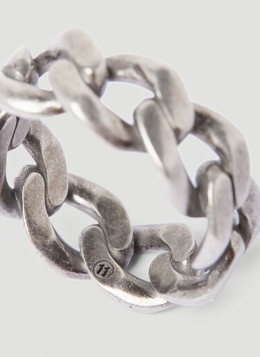 Maison Margiela 앤틱 커브 체인 링 실버 mla0153004