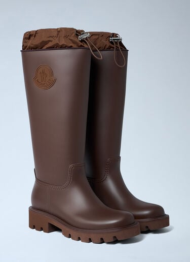 Kickstream Rain Boots Moncler Kickstream Rain Boots Brown mon0263050