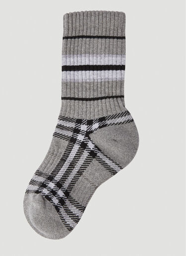 Burberry Striped Socks Grey bur0150075