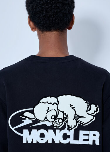LN-CC® - Moncler x FRGMT Hiroshi Fujiwara: Logo Print Sweatshirt - Black Moncler x FRGMT Hiroshi Fujiwara Logo Print Sweatshirt Black mfr0166010