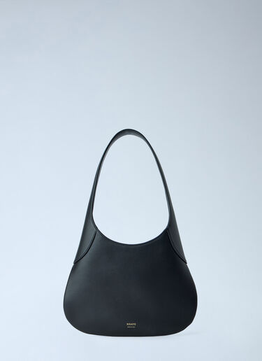 LN-CC® - Khaite: Small Joan Leather Hobo Bag - Black Khaite Small Joan Leather Hobo Bag Black kha0265022