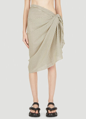 Ziah Bijou Check Sarong Grey zia0253001