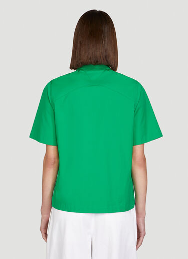 Bottega Veneta Compact 短袖衬衫 绿 bov0248069