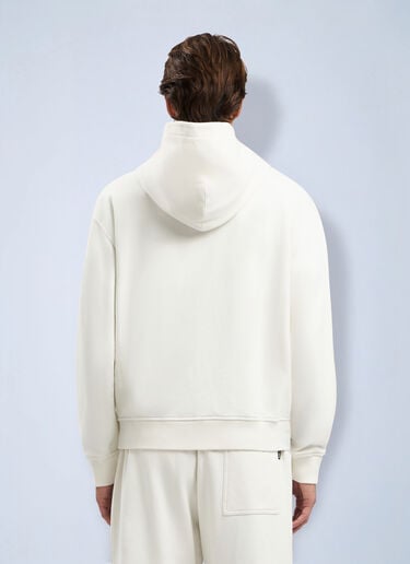 LN-CC® - Palm Angels: Neck Logo Hoodie - White Palm Angels Neck Logo Hoodie White pma0164068