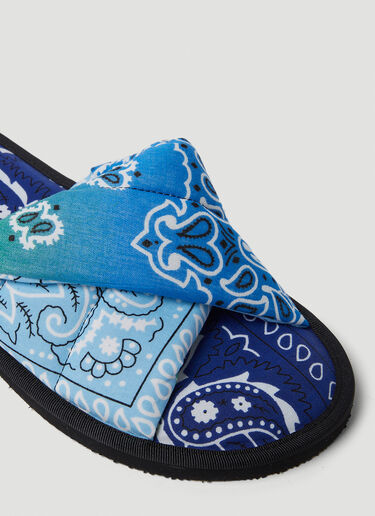 Arizona Love Bandana Print Vegas Slides Blue arz0249009