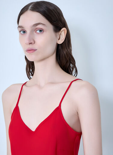 Textured Organza Peplum Shirt GANNI Textured Organza Peplum Shirt Red gan0263020