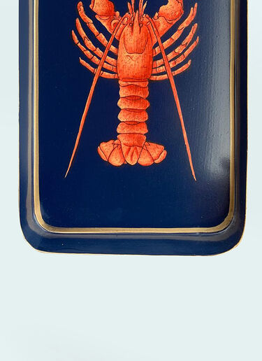 Les-Ottomans Lobster Iron Tray Blue wps0691532