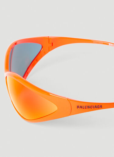 Balenciaga 0285S 90s オーバルサングラス オレンジ bal0152085