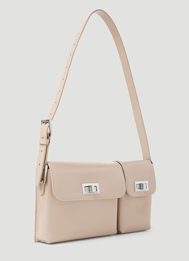 BY FAR Billy Semi Patent Leather Bag Sand byf0253007