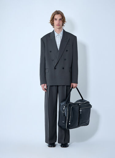 Acne Studios Double-Breasted Suit Jacket Grey acn0164035