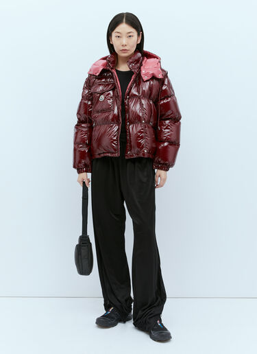 Moncler Karakorum Karakorum 格子布羽绒服 酒红 mnk0254002