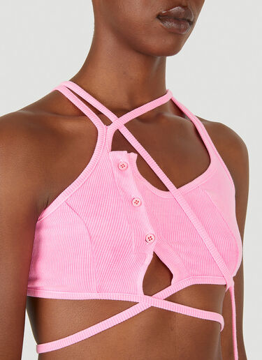 Ottolinger Otto Lounge Button Bra Top Pink ott0248025