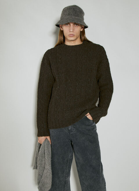 Max Mara Fuzzy Bucket Hat Beige max0254085