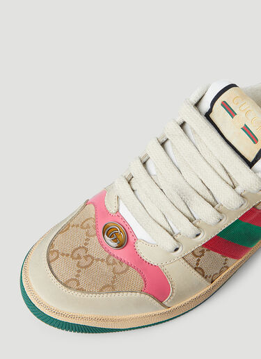 Gucci Screener Logo Sneakers  Beige guc0245114