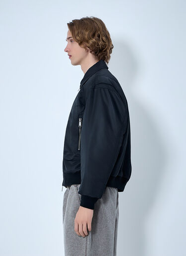 Brain Dead Collared Zip-Front Jacket Black bra0164008