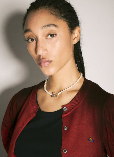 Vivienne Westwood 키티 펄 목걸이 라일락 vvw0258018