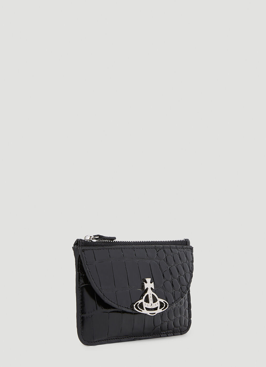 Vivienne Westwood Women's' Half Moon Cardholder in Black | LN-CC®