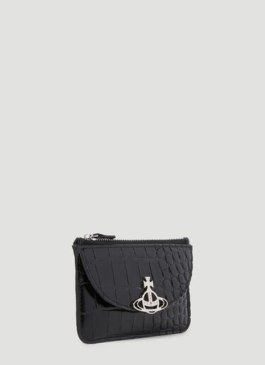 Vivienne Westwood 半月形卡包 黑色 vvw0253036